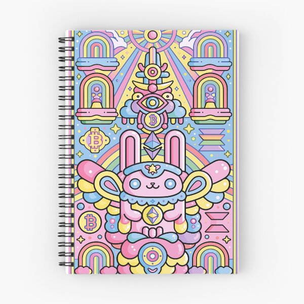 Item preview, Whimsical Pastel Crypto Visionary Bunny designed and sold by Romgora.