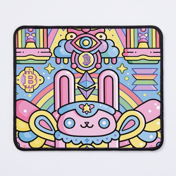 Item preview, Whimsical Pastel Crypto Visionary Bunny designed and sold by Romgora.