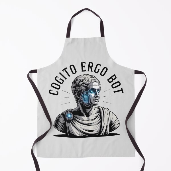 Item preview, Cogito Ergo Bot – Funny AI Robot Philosophy Design designed and sold by Jollys-ArtShop.