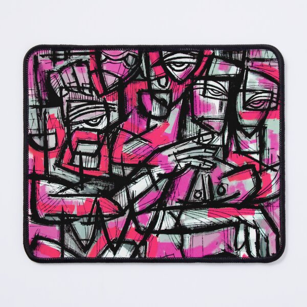 Item preview, FUCHSIA CUBISM: GEOMETRIC ENCOUNTER designed and sold by supernikol.