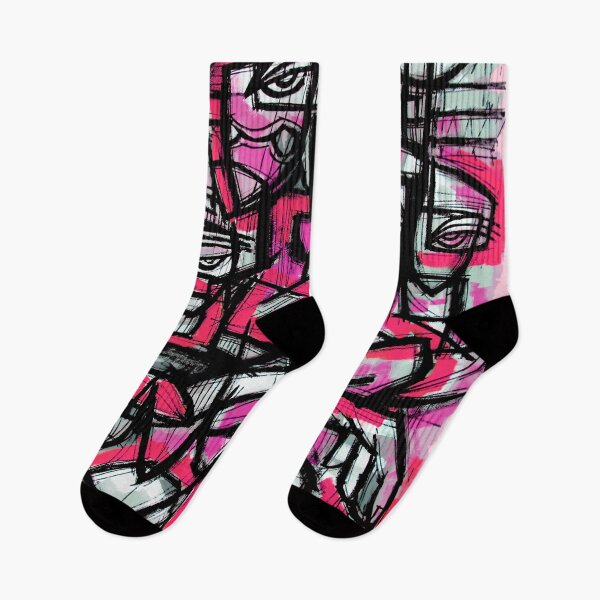 Item preview, FUCHSIA CUBISM: GEOMETRIC ENCOUNTER designed and sold by supernikol.
