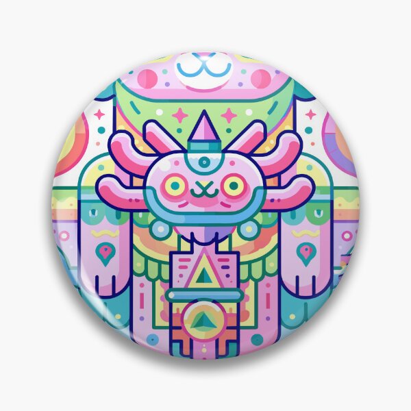 Item preview, Vibrant Crypto Totem Creature Art designed and sold by Romgora.