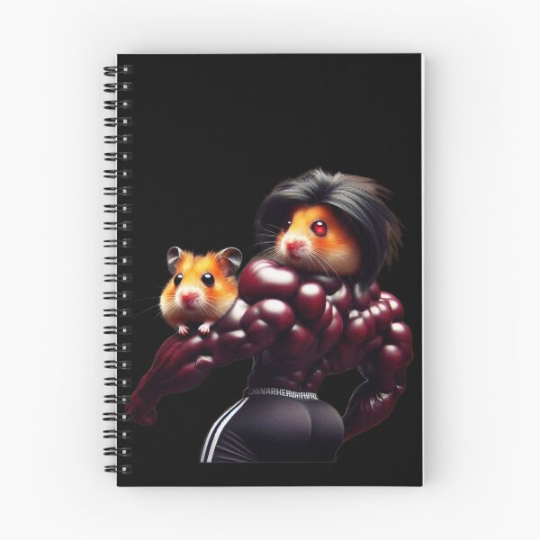 Item preview, Buff Cherry Hamster Anime Hair holding Tiny Hamster designed and sold by LujziWorld.