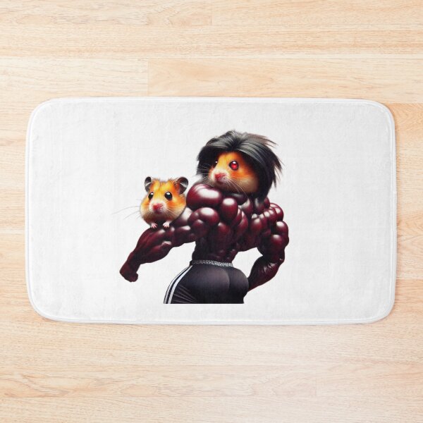 Item preview, Buff Cherry Hamster Anime Hair holding Tiny Hamster designed and sold by LujziWorld.