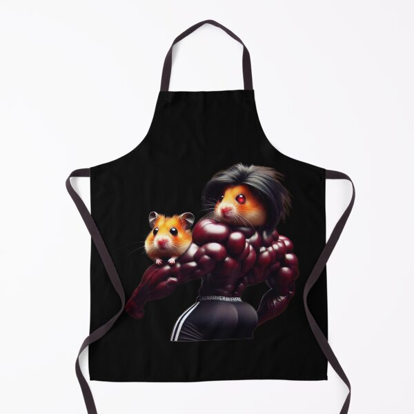 Item preview, Buff Cherry Hamster Anime Hair holding Tiny Hamster designed and sold by LujziWorld.