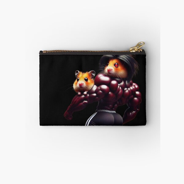 Item preview, Buff Cherry Hamster Anime Hair holding Tiny Hamster designed and sold by LujziWorld.