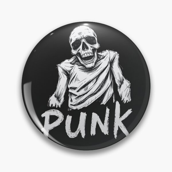 Item preview, Gritty White Ink Punk Skeleton designed and sold by ERODED SELF.