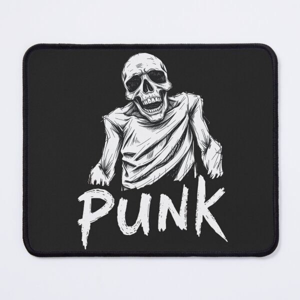 Item preview, Gritty White Ink Punk Skeleton designed and sold by ERODED SELF.