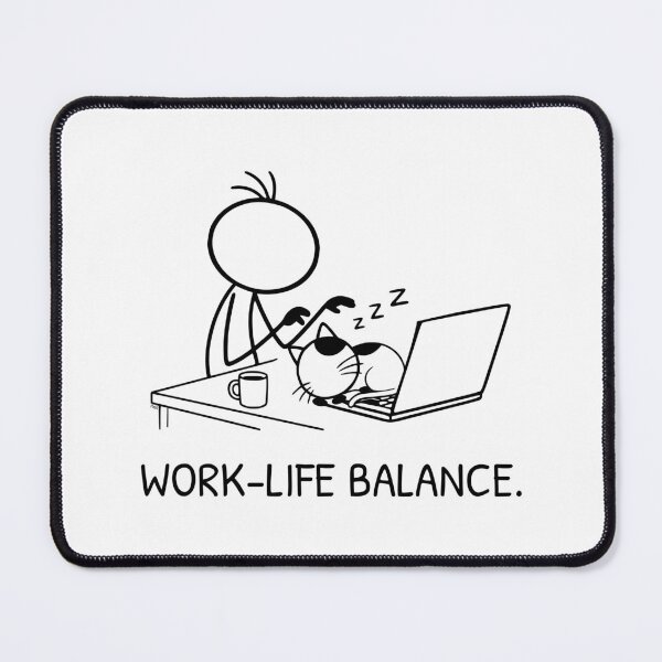 Item preview, Funny Cat Sleeping on Laptop Work From Home Cat Owner Humor designed and sold by Pebl-Co.