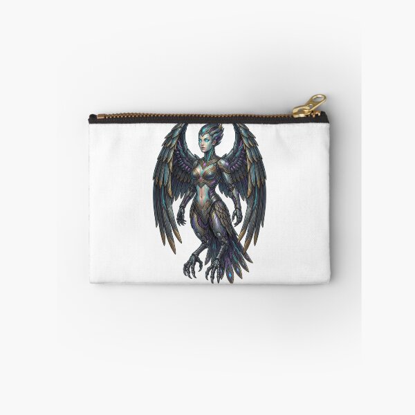 Item preview, Cyber Sirin Bird Woman Mythical Creature designed and sold by CalmFrameArt.