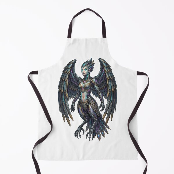 Item preview, Cyber Sirin Bird Woman Mythical Creature designed and sold by CalmFrameArt.