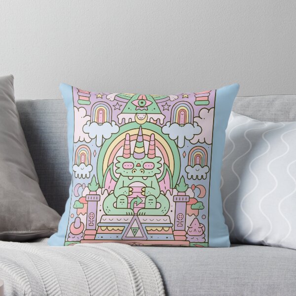 Item preview, Cosmic All-Seeing Dragon Rainbow Pastel Art designed and sold by Romgora.