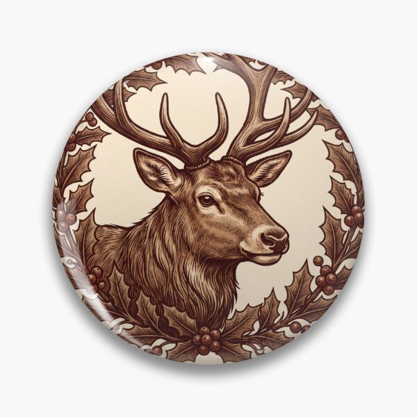 Item preview, Reindeer Portrait Wreath designed and sold by Aliumcollection.