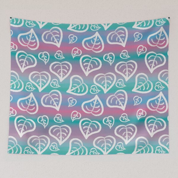Item preview, Flamingo Flower Leaves Tropical Doodle Pattern designed and sold by Catphonesoup.