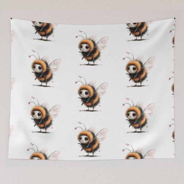 Item preview, Cute Bumblebee with Flowers designed and sold by vanndhi.