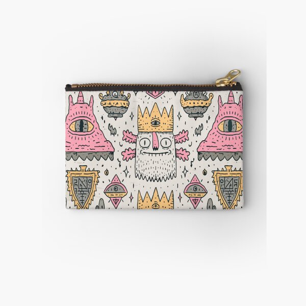 Item preview, Psychedelic Folk Art King Eye Doodle Creatures designed and sold by Romgora.