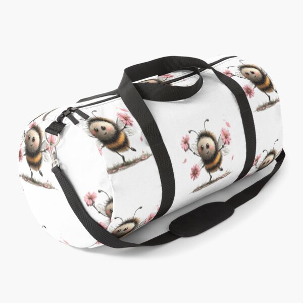 Item preview, Cheerful Bee with Pink Flowers designed and sold by vanndhi.