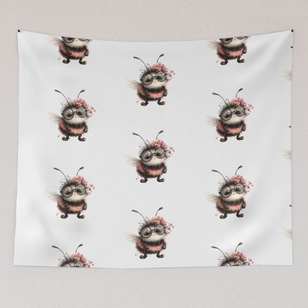 Item preview, Adorable Bee with Glasses designed and sold by vanndhi.