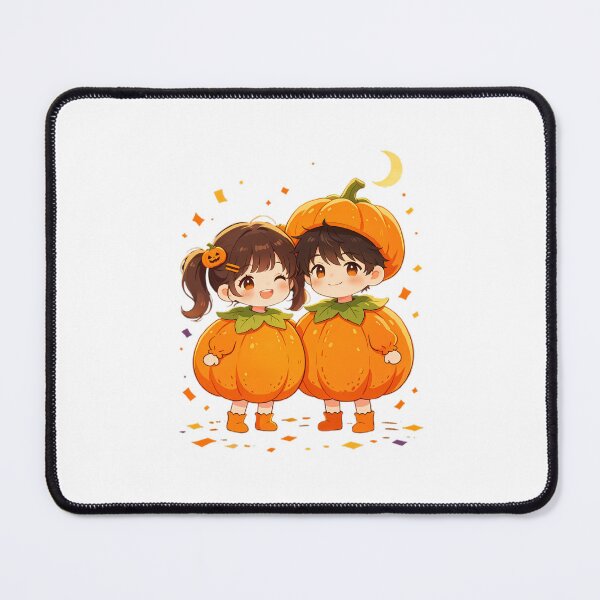 Item preview, Chibi Boy & Girl Pumpkin Costumes — Cute Halloween Duo designed and sold by Bondingbonding.
