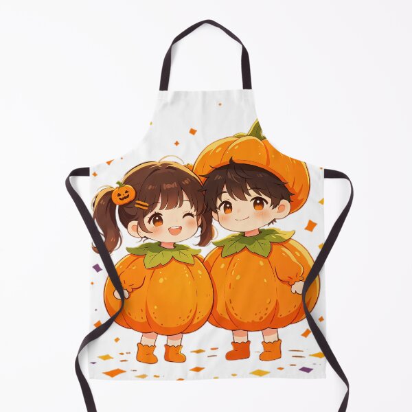 Item preview, Chibi Boy & Girl Pumpkin Costumes — Cute Halloween Duo designed and sold by Bondingbonding.