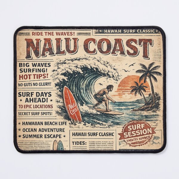 Item preview, Nalu Coast Surf Newspaper | Hawaiian Wave & Beach Club designed and sold by Nalu Coast.