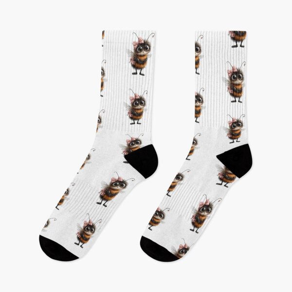 Item preview, Adorable Bee Holding Flowers designed and sold by vanndhi.