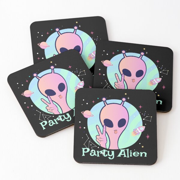 Item preview, Party Alien Comes in Peace designed and sold by Grateful-Fool.