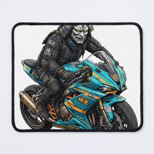 Item preview, Samurai Motorcycle Rider Oni Mask Biker designed and sold by Ameir12.