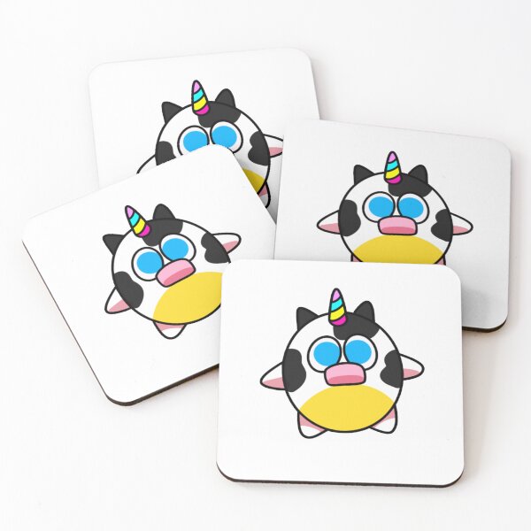 Item preview, Cute Cow Unicorn Sticker - Kawaii Chibi Cow designed and sold by Oh My Cute! .