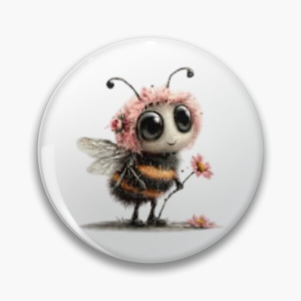 Item preview, Adorable Bee Holding a Flower designed and sold by vanndhi.