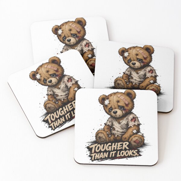 Item preview, Tougher Than It Looks Teddy Bear Shirt – Sad Teddy, Mental Health, Emotional Support, Grunge Streetwear designed and sold by Onviton.