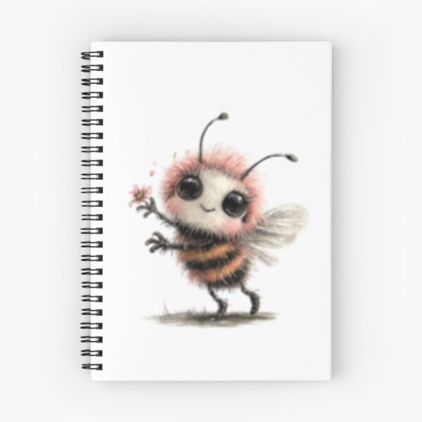 Item preview, Cute Fuzzy Bee Holding Flower designed and sold by vanndhi.