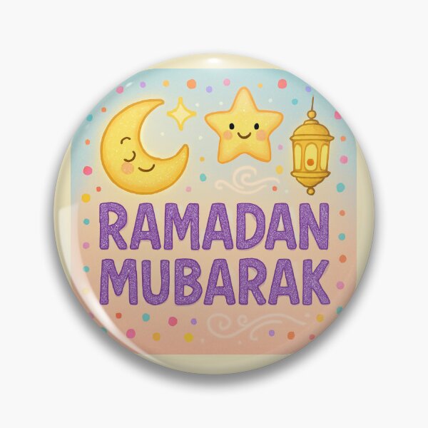 Item preview, Ramadan Mubarak Greeting Card (V.8) -Cute Lantern Moon and Star Design designed and sold by D-Islamic.