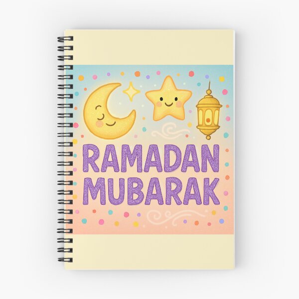 Item preview, Ramadan Mubarak Greeting Card (V.8) -Cute Lantern Moon and Star Design designed and sold by D-Islamic.