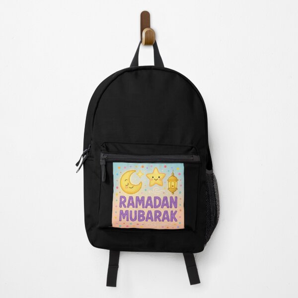 Item preview, Ramadan Mubarak Greeting Card (V.8) -Cute Lantern Moon and Star Design designed and sold by D-Islamic.