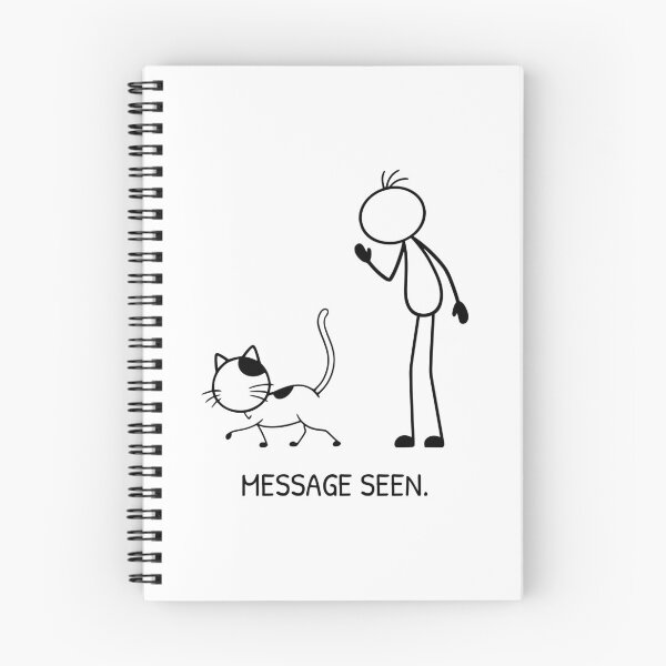 Item preview, Funny Cat Ignoring Owner Message Seen Cat Owner Humor designed and sold by Pebl-Co.