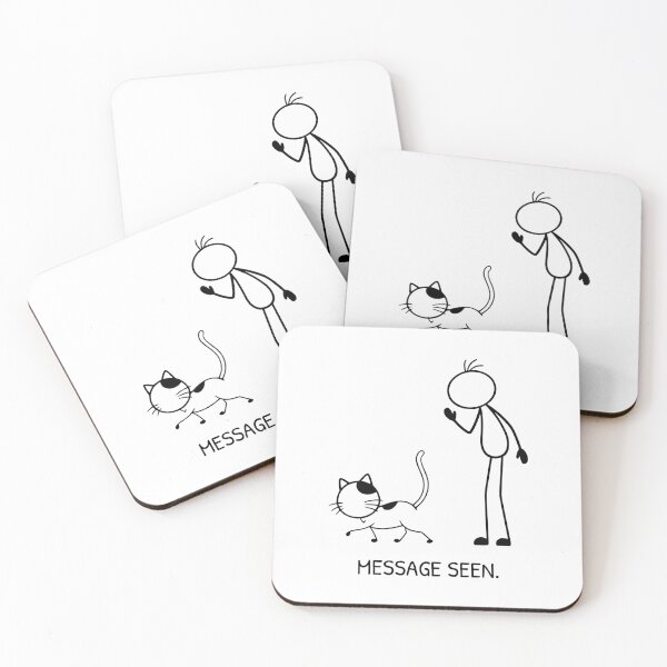 Item preview, Funny Cat Ignoring Owner Message Seen Cat Owner Humor designed and sold by Pebl-Co.