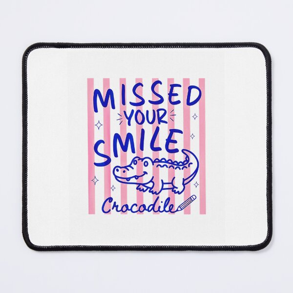 Item preview, Missed Your Smile Crocodile Cute Retro Cartoon Alligator Funny Vintage designed and sold by Rahamkshop.