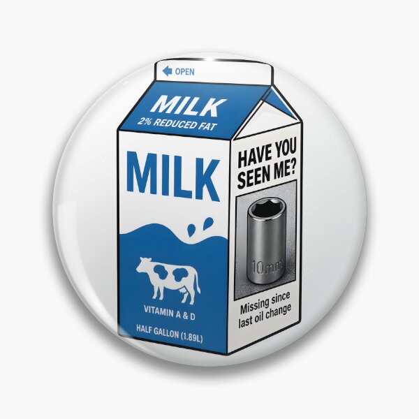 Item preview, Title: Have You Seen Me 10mm Socket Milk Carton Mechanic designed and sold by ThirdShiftLab.