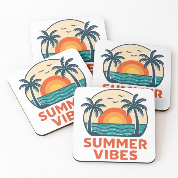 Item preview, Summer Vibes Retro Beach Sunset – Tropical Summer Vacation T-Shirt designed and sold by Elkholy arts shop.
