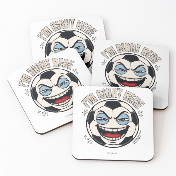 Item preview, I'm Right Here Funny Soccer Ball designed and sold by TalkyBall Shop.