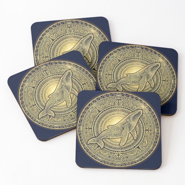 Item preview, Golden Whale Mandala designed and sold by Hawaii26.
