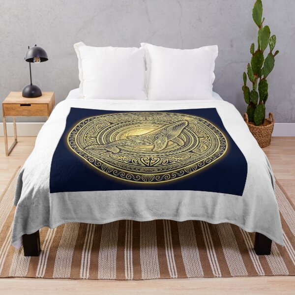 Item preview, Golden Whale Mandala designed and sold by Hawaii26.