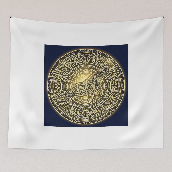 Item preview, Golden Whale Mandala designed and sold by Hawaii26.