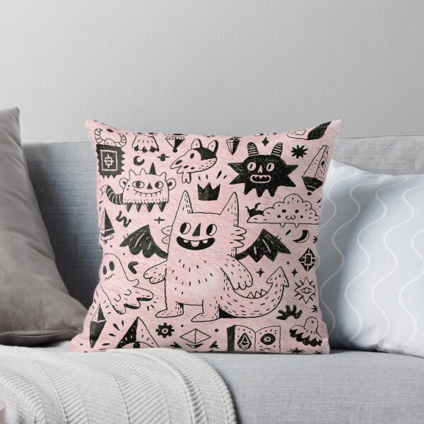Item preview, Playful Monsters and Occult Symbols Doodle Art designed and sold by Romgora.