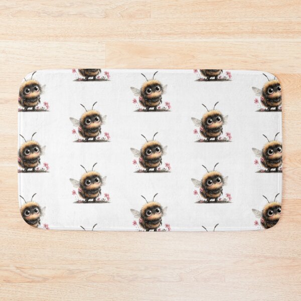 Item preview, Cute Fuzzy Bumblebee with Flowers designed and sold by vanndhi.