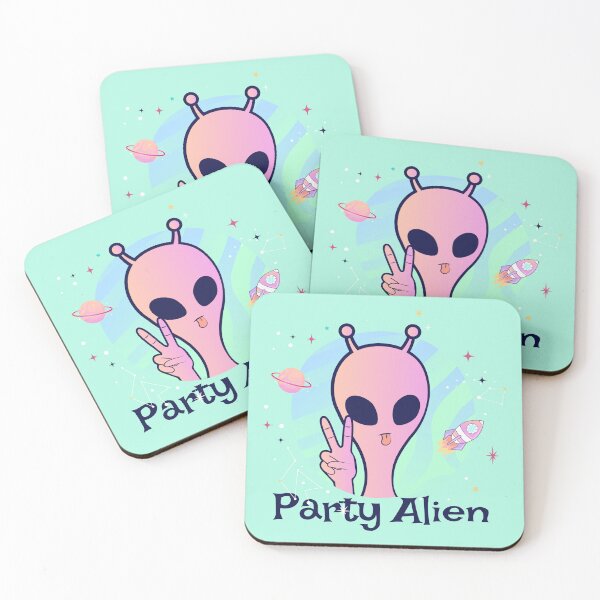 Item preview, Party Alien Comes in Peace designed and sold by Grateful-Fool.
