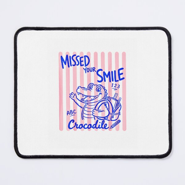 Item preview, Missed Your Smile Crocodile Cute Retro Cartoon Alligator Funny Vintage designed and sold by Rahamkshop.