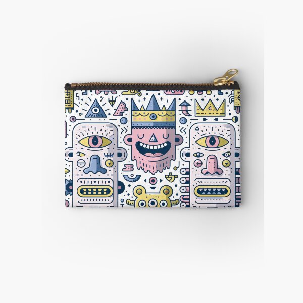 Item preview, Whimsical Abstract Doodle Creatures Folk Art designed and sold by Romgora.