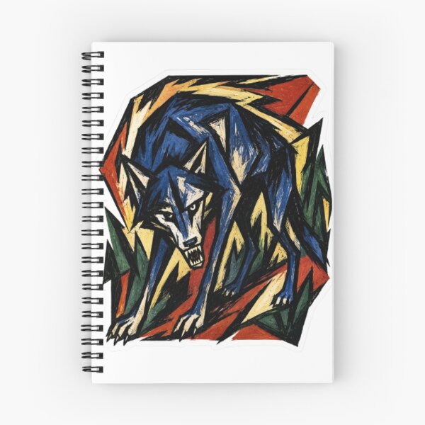 Item preview, Abstract Expressionist Snarling Wolf Sticker Art designed and sold by Snurly.
